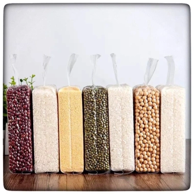 Túi hút chân không 1kg không xếp hông định hình - bảo quản đồ khô, đựng gạo, giá ưu đãi 100k 9