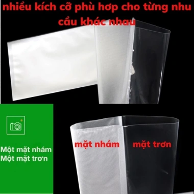 Túi hút chân không Bear 1 mặt nhám - Cuộn & Túi thực phẩm đa kích thước, 104.000₫