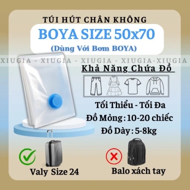 Túi hút chân không BOYA Đựng quần áo, chăn ga gối, chỉ 15.000 VND 8