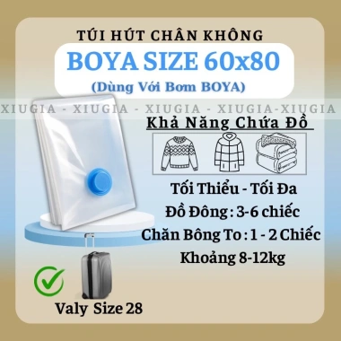 Túi hút chân không BOYA Đựng quần áo, chăn ga gối, chỉ 15.000 VND 9