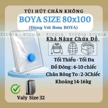 Túi hút chân không BOYA Đựng quần áo, chăn ga gối, chỉ 15.000 VND 10
