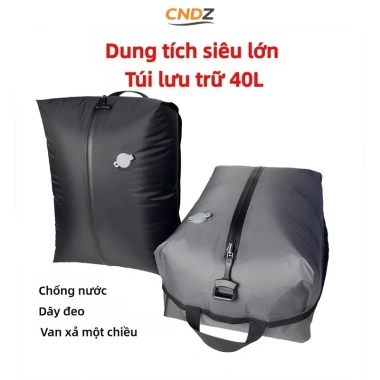 Túi hút chân không chống nước 20/40L du lịch, nén, chống bụi, kèm máy bơm