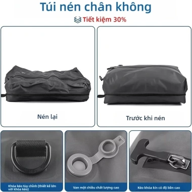 Túi hút chân không chống nước 20/40L du lịch, nén, chống bụi, kèm máy bơm