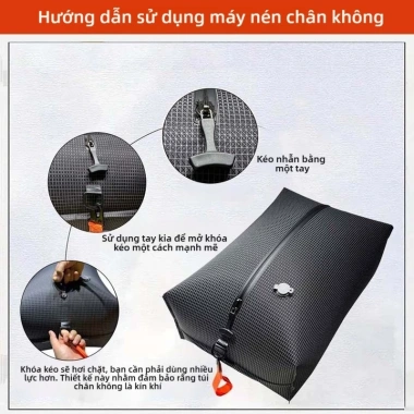 Túi hút chân không chống nước 20/40L du lịch, nén, chống bụi, kèm máy bơm