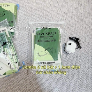 Túi hút chân không đa năng công nghệ Nhật Bản + bơm, đựng quần áo chăn ga, mua 6 tặng 1, chỉ 166.000đ