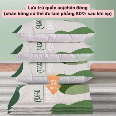 Túi hút chân không đa năng công nghệ Nhật Bản + bơm, đựng quần áo chăn ga, mua 6 tặng 1, chỉ 166.000đ 7 Túi hút chân không đa năng công nghệ Nhật Bản + bơm, đựng quần áo chăn ga, mua 6 tặng 1, chỉ 166.000đ 7