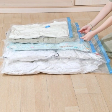 Túi hút chân không dày dặn - Đựng quần áo, chăn gối, chống ẩm, tiết kiệm không gian, ngăn bụi, tái sử dụng 4 Túi hút chân không dày dặn - Đựng quần áo, chăn gối, chống ẩm, tiết kiệm không gian, ngăn bụi, tái sử dụng 4