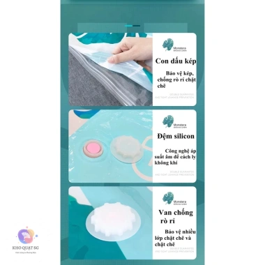 Túi hút chân không dẻo dai, chống nấm mốc – Đựng quần áo, chăn mền, 18.020₫ 4