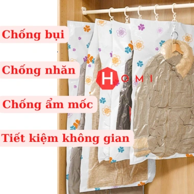 Túi Hút Chân Không Đựng Quần Áo, Móc Treo Chống Nấm Mốc - Giá 9.499đ