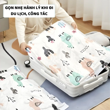 Túi Hút Chân Không ENODA HOME Dày Dặn Kèm Bơm M003 - Bảo Quản Quần Áo Chăn Ga Chống Ẩm Mốc Giá 10.900 VNĐ 5