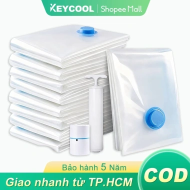 Túi Hút Chân Không Keycool Đựng Quần Áo Tiết Kiệm Không Gian, Dùng Nhiều Lần - Giá 62.000₫