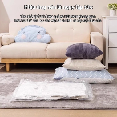 Túi Hút Chân Không Keycool Đựng Quần Áo Tiết Kiệm Không Gian, Dùng Nhiều Lần - Giá 62.000₫