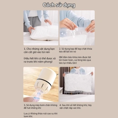 Túi Hút Chân Không Keycool Đựng Quần Áo Tiết Kiệm Không Gian, Dùng Nhiều Lần - Giá 62.000₫ 7 Túi Hút Chân Không Keycool Đựng Quần Áo Tiết Kiệm Không Gian, Dùng Nhiều Lần - Giá 62.000₫ 7