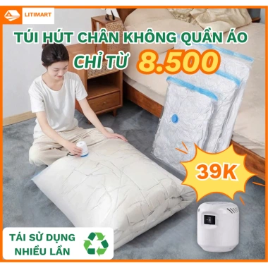 Túi hút chân không không đựng quần áo - Chống ẩm mốc, Giá chỉ 15.000 VNĐ