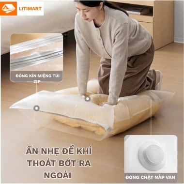 Túi hút chân không không đựng quần áo - Chống ẩm mốc, Giá chỉ 15.000 VNĐ