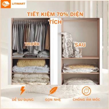 Túi hút chân không không đựng quần áo - Chống ẩm mốc, Giá chỉ 15.000 VNĐ