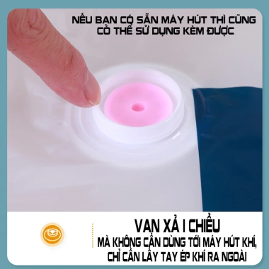 Túi hút chân không LOMO 2 lớp khóa zip – Đựng quần áo du lịch, không cần máy hút, giá 35.000₫