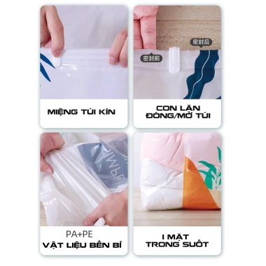 Túi hút chân không LOMO 2 lớp khóa zip – Đựng quần áo du lịch, không cần máy hút, giá 35.000₫ 5 Túi hút chân không LOMO 2 lớp khóa zip – Đựng quần áo du lịch, không cần máy hút, giá 35.000₫ 5