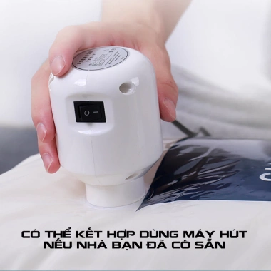 Túi hút chân không LOMO 2 lớp khóa zip – Đựng quần áo du lịch, không cần máy hút, giá 35.000₫