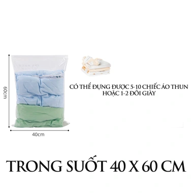 Túi hút chân không LOMO 2 lớp khóa zip – Đựng quần áo du lịch, không cần máy hút, giá 35.000₫ 10 Túi hút chân không LOMO 2 lớp khóa zip – Đựng quần áo du lịch, không cần máy hút, giá 35.000₫ 10