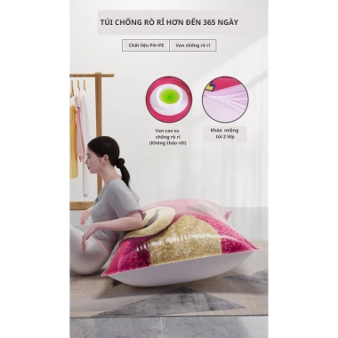 Túi hút chân không LOTSO TD66 - Bảo quản quần áo, chăn ga gấu dâu, chỉ 19.000 7