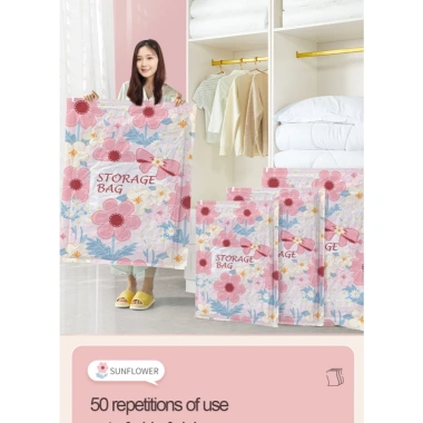 Túi hút chân không nhựa - Đựng quần áo du lịch, bơm nhanh, giảm giá 44.000₫