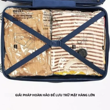 Túi hút chân không PA-PE đựng quần áo, chăn gối, hút điện, giảm 18% chỉ 7.990₫