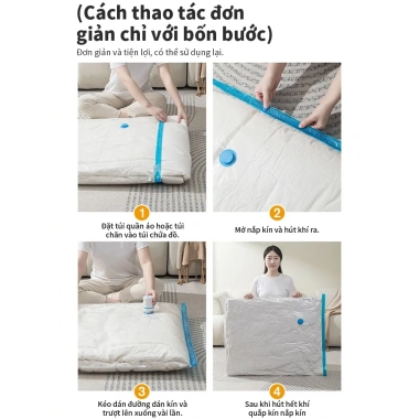 Túi Hút Chân Không Siêu Dày Đa Thước, Trong Suốt Tiện Lợi, Kín Hơi Bền Bỉ