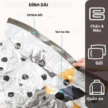 Túi Hút Chân Không Siêu Dày Đựng Quần Áo Chống Rò Rỉ - Tiện Lợi 7.990 VND 5