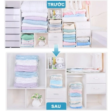 Túi Hút Chân Không Siêu Nhanh Đựng Quần Áo, Chăn Màn - JULEP BEAUTY 23.800₫