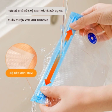 Túi hút chân không TD33 dày 30µm - Đựng thực phẩm, giữ tươi, đông lạnh, nén kín rau củ, chỉ 99.000₫