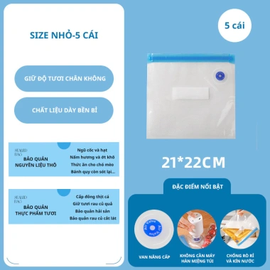 Túi hút chân không TD33 dày 30µm - Đựng thực phẩm, giữ tươi, đông lạnh, nén kín rau củ, chỉ 99.000₫