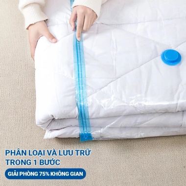 Túi Hút Chân Không UUOY Đựng Quần Áo, Chăn Màn Nén Khí Tiết Kiệm Diện Tích - 89.000đ 8