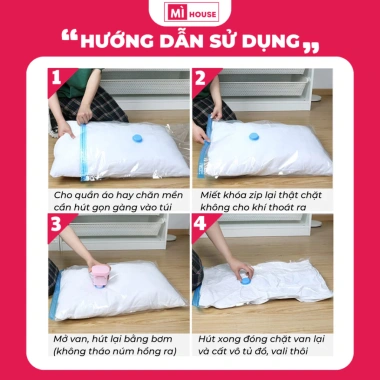 Túi Hút Đựng Quần Áo Chăn Màn Tiện Lợi - Giảm Giá, Giá 11.900₫ Mì House