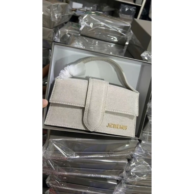 Túi Jac ngang be vải size 20 full hộp kèm dây đeo chéo chuẩn súp 265.000đ