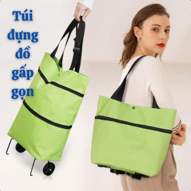 Túi Kéo Đi Chợ Bánh Xe Đa Năng Gấp Gọn - Giỏ Đựng Đồ Siêu Thị 52.742 VND 8