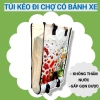 Túi kéo đi chợ bánh xe gấp gọn, giỏ bánh xe tiện dụng - Giá chỉ 82.000đ