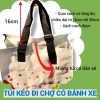 Túi kéo đi chợ bánh xe gấp gọn, giỏ bánh xe tiện dụng - Giá chỉ 82.000đ 2