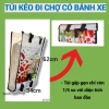 Túi kéo đi chợ bánh xe gấp gọn, giỏ bánh xe tiện dụng - Giá chỉ 82.000đ 4