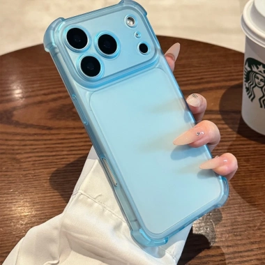 Túi khí bốn góc iPhone 17-13 - Vỏ Ice Crystal Matte, bảo vệ mềm chống sốc, 50.652đ