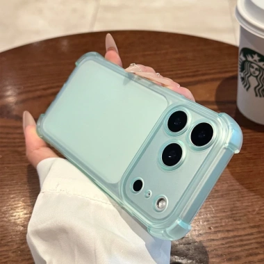 Túi khí bốn góc iPhone 17-13 - Vỏ Ice Crystal Matte, bảo vệ mềm chống sốc, 50.652đ