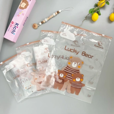 Túi khóa Zip đa năng Kichilachi nhiều size - Đựng quần áo, đồ sơ sinh, phụ kiện dẻo dai, tiện lợi, giá 25.200 VND 8