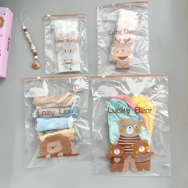 Túi khóa Zip đa năng Kichilachi nhiều size - Đựng quần áo, đồ sơ sinh, phụ kiện dẻo dai, tiện lợi, giá 25.200 VND 9