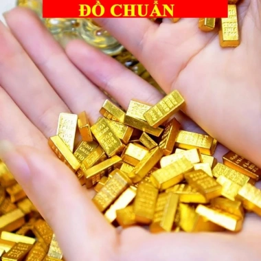 Túi Lộc Mini Cây Vàng 9.999 Combo 20/50 Thỏi - Phong Thủy Két Sắt Giá 7.420₫