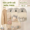 Túi Lưới 3 Tầng Treo Đồ Lót Tất Vớ Có Móc Gấp Gọn Giỏ Đựng Cá Nhân