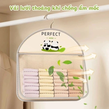 Túi lưới BOXHOME đựng đồ lót, tất vớ - Túi treo gấu trúc 1-3 tầng, chỉ 27k 8 Túi lưới BOXHOME đựng đồ lót, tất vớ - Túi treo gấu trúc 1-3 tầng, chỉ 27k 8