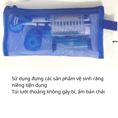 Túi lưới đa năng Dinh Dinh - Đựng đồ vệ sinh răng niềng, bút, giá ưu đãi 15.900₫