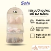 Túi lưới đa năng đựng đồ lót, tất vớ, móc treo tủ quần áo - tiện lợi, giá 21.000₫