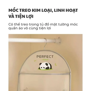 Túi lưới đa năng đựng đồ lót, tất vớ, móc treo tủ quần áo - tiện lợi, giá 21.000₫ 7