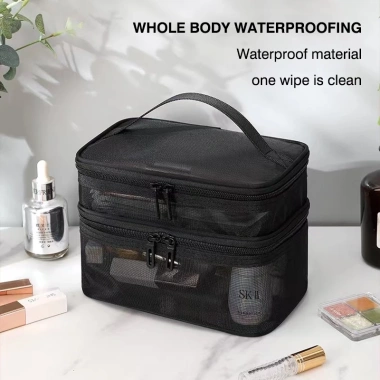 Túi lưới Derf hai lớp trong suốt - Đựng mỹ phẩm đa năng, nhẹ, bền, giảm giá 17% - Chỉ 92.664₫